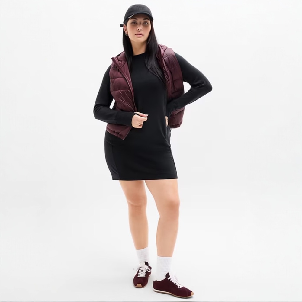 Athleta Coaster Luxe Sweatshirt Dress NWT Medium